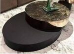 Platinum Diamond Rotating Nesting Coffee Table