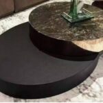 Platinum Diamond Rotating Nesting Coffee Table