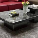 Platinum Diamond Square Table & Coffee Table Set
