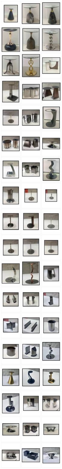 Various bases for luxury stone side tables